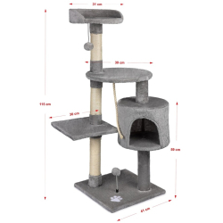 Cat Tree CT12 krabadlo pre maky 115cm